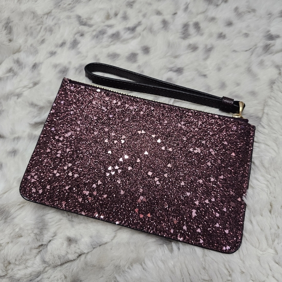 Coach Heart Glitter Small Wristlet - Picture 6 of 13